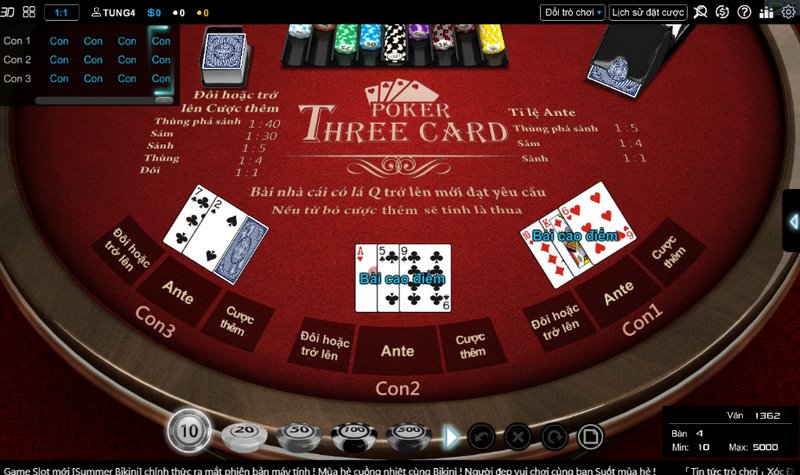 Quan sát đối thủ là mẹo chơi bài Poker tại nhà cái Thabet hữu ích